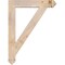 Ekena Millwork Traditional Arts & Crafts Smooth Bracket, Douglas Fir, 3 1/2"W x 24"D x 32"H BKT04X24X32TRA03SDF - alternate 3